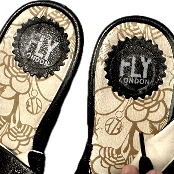 EUC Fly London Peep Toe Sandals | 37 / 6-6.5 - Picture 3 of 11